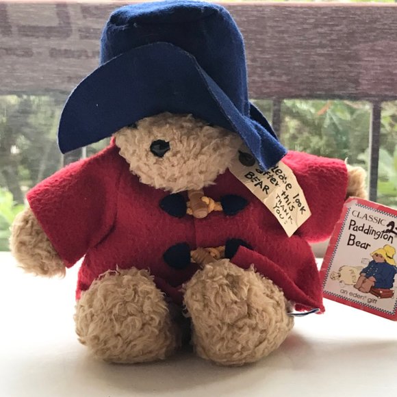 Eden Paddington Bear Plush Teddy Stuffed Animal Darkest Peru to London Red Blue - Picture 2 of 14
